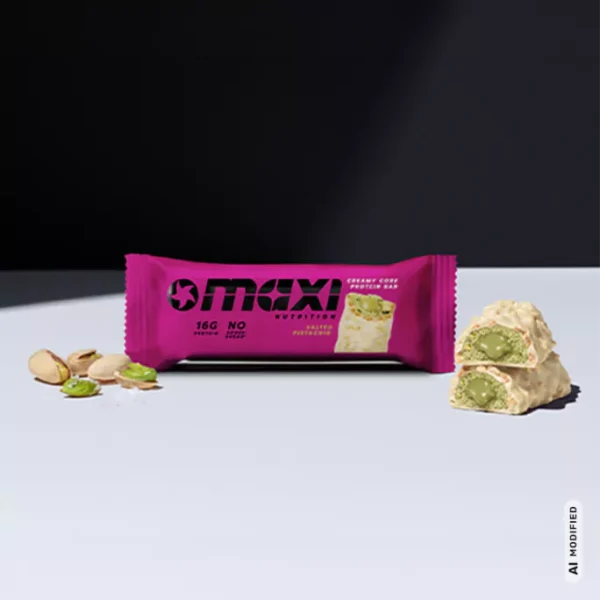 MaxiNutrition Creamy Core Protein Bar Salted Pistachio 45g – Riegel mit Pistazien und weißer Schokolade