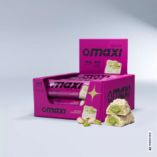 MaxiNutrition Creamy Core Protein Bar Salted Pistachio 45g – Tray