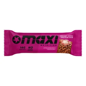 MaxiNutrition Creamy Core Protein Bar Strawberry Yoghurt – verpackter Proteinriegel in der Sorte Erdbeer-Joghurt