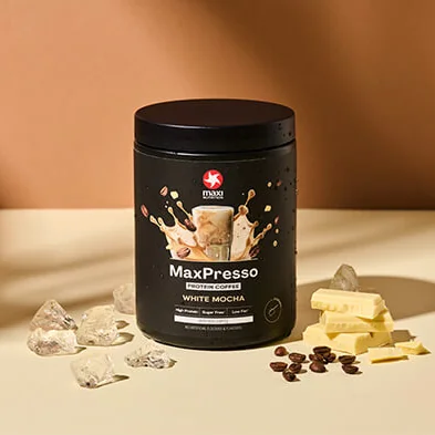 MaxiNutrition MaxPresso Protein Kaffee White Mocha 300g – mit Zutaten