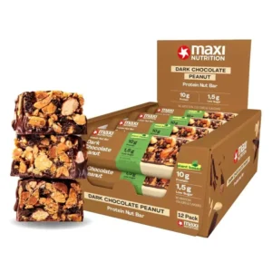 MaxiNutrition Protein Nut Bar Dark Chocolate Peanut 46g – Perfo-Tray